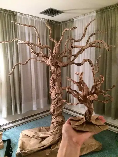 How to Make a Paper Bag Tree