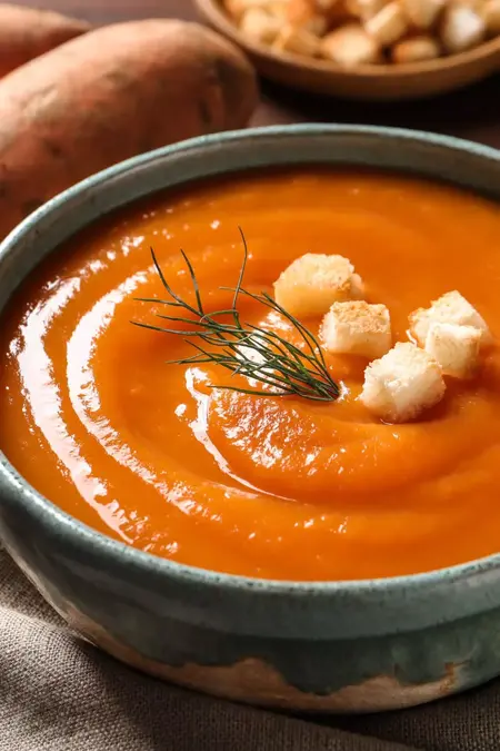 How to Make a Soup with Sweet Potatoes