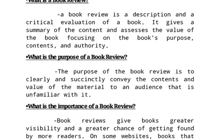 How to Write a Great Book Review