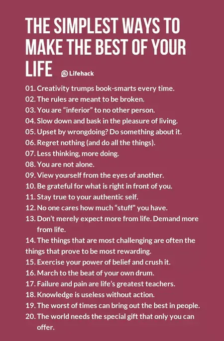 How to Make the Most of Your Life