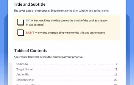 How to Write a Book Proposal
