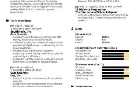 How to Create a Professional Resume for Data Scientists