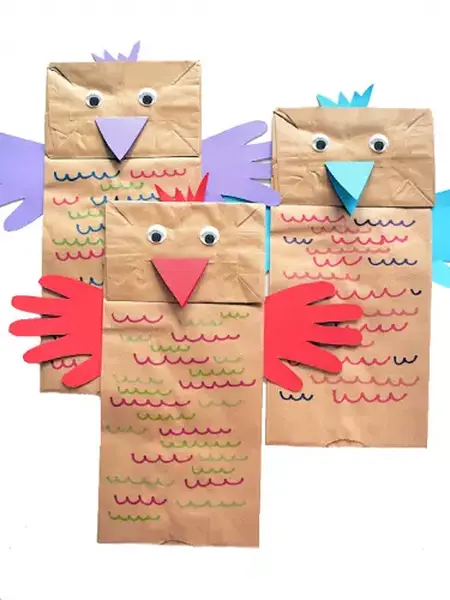 How to Make a Paper Bag Bird
