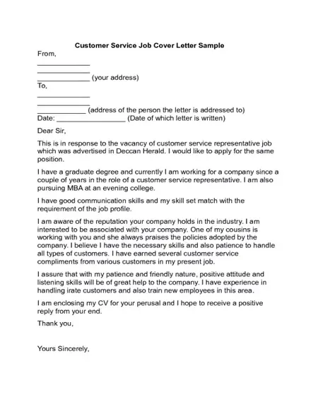 How to Write a Great Cover Letter for a Customer Service Job