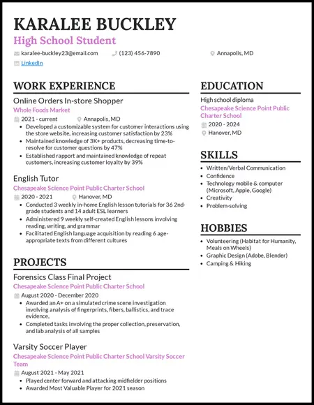 How to Make a Resume for High School Graduates