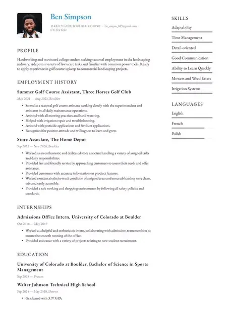 How to Write a Resume for a Summer Job