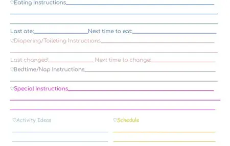 How to Give a Babysitter Instructions