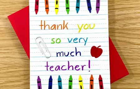 How to Make a Teacher Appreciation Card