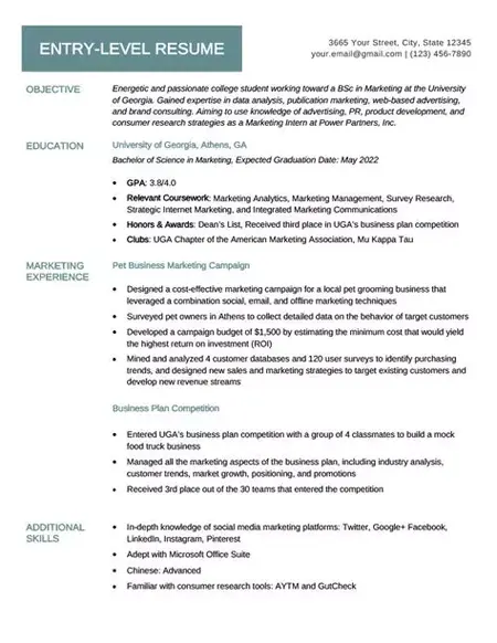 How to Make a Resume for Entry-Level Positions