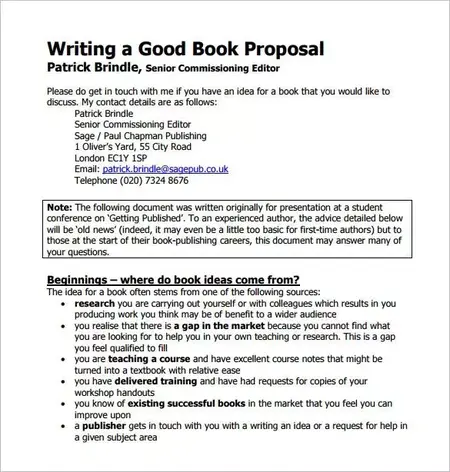 How to Write a Book Proposal