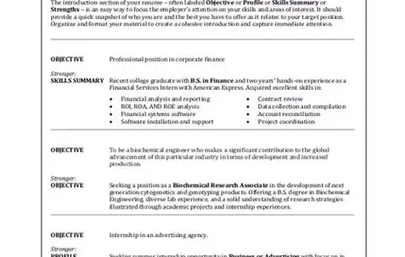 How to Write a Resume Objective Statement