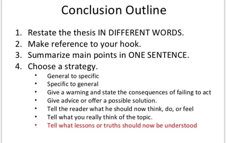 How to Write a Strong Conclusion