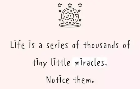 How to Appreciate the Little Things