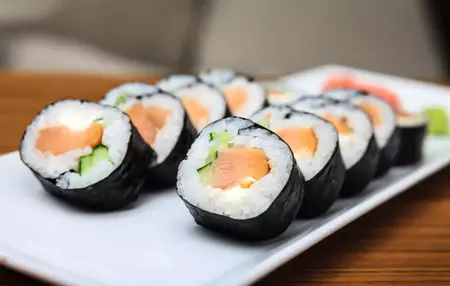 How to Make a Sushi Roll with Salmon