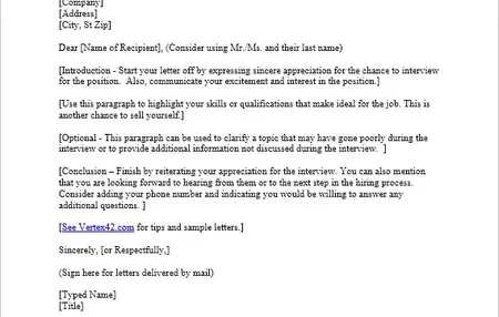 How to Write a Thank You Letter for an Interview