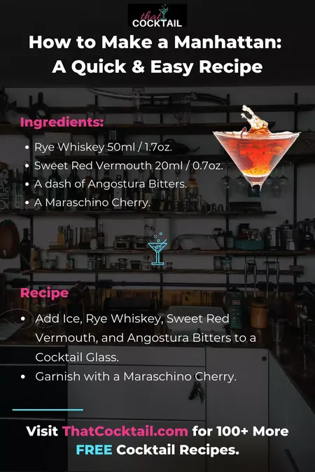 How to Make a Perfect Manhattan