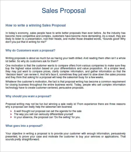How to Write a Sales Proposal