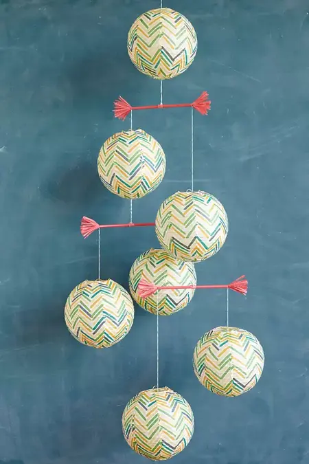 How to Make a Paper Lantern Mobile