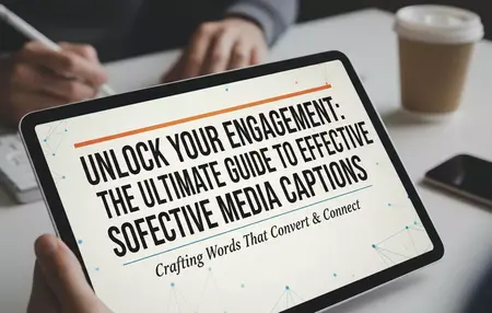 How to Write Effective Social Media Captions