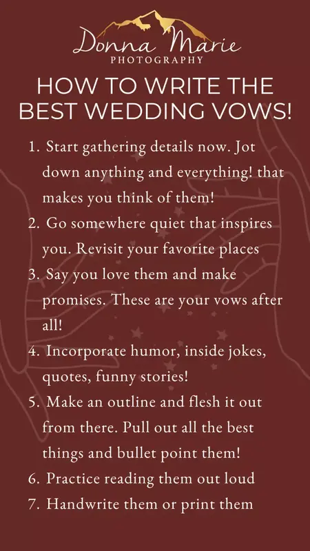 How to Write Wedding Vows