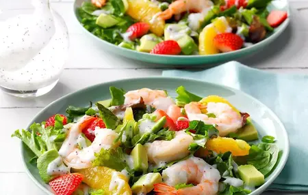 How to Make a Salad with Shrimp