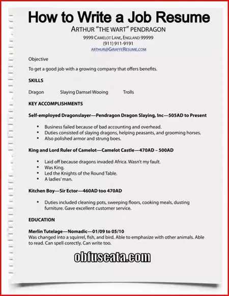 How to Write a Resume for a Job