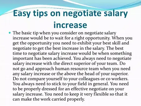 How to Negotiate a Salary Increase
