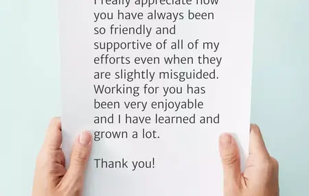 How to Write a Thank You Note to Your Boss