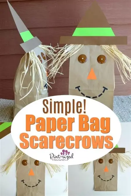 How to Make a Paper Bag Scarecrow
