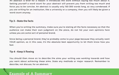 How to Write a Summary