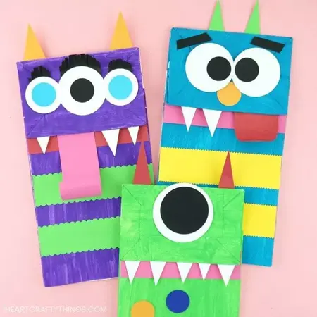 How to Make a Paper Bag Monster