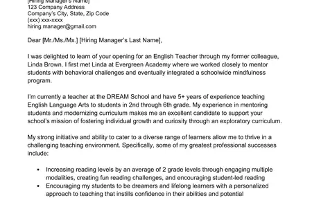 How to Write a Cover Letter for a Teaching Job