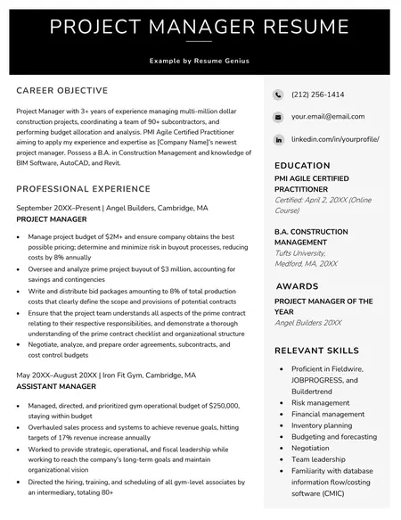 How to Write a Great Resume for a Project Management Job