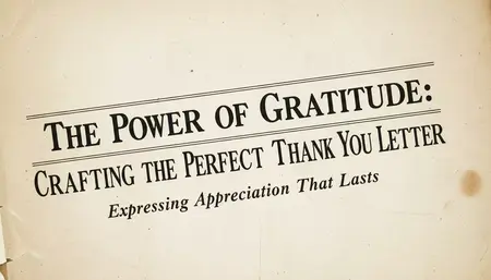 How to Write a Thank You Letter