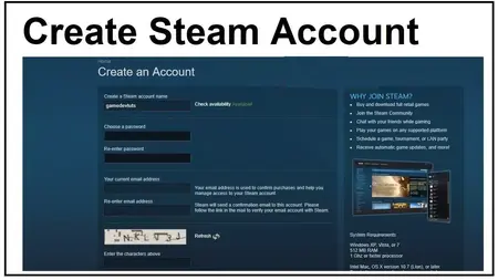 How to Make a Steam Account