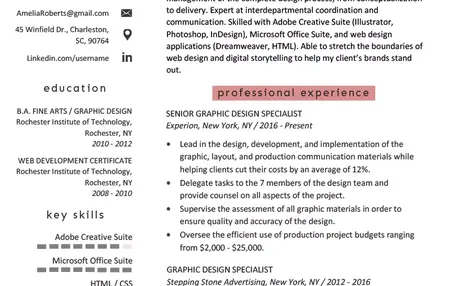 How to Write a Great Resume for a Designer