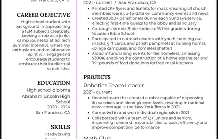 How to Make a Resume for a High School Student
