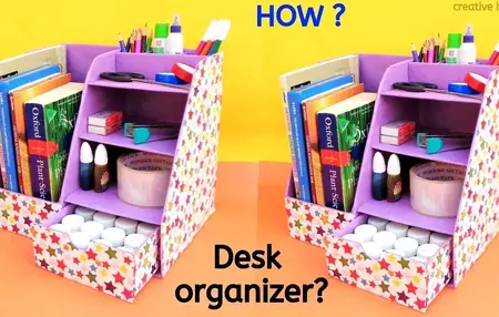 How to Make a DIY Desk Organizer