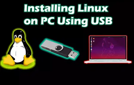 How to install linux in a usb