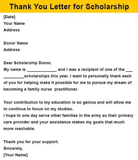 How to Write a Thank You Letter for a Scholarship