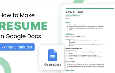 How to make a resume for google
