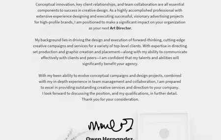 How to Write a Cover Letter for a Job in the Creative Industry