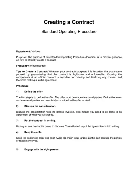 How to Create a Contract