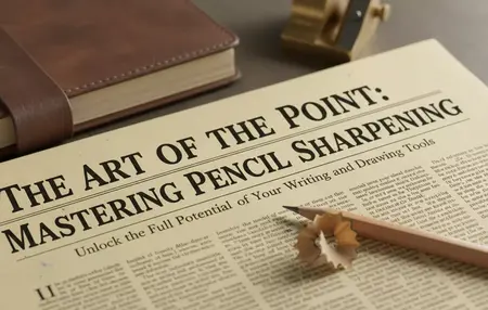 How to Sharpen a Pencil