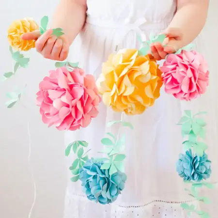 How to Make a Paper Flower Garland