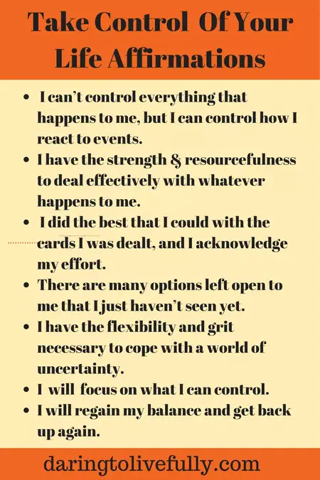 How to Take Control of Your Life