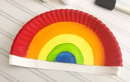 How to Make a Paper Plate Rainbow