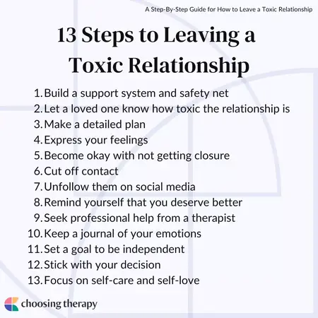 How to get out of a toxic relationship