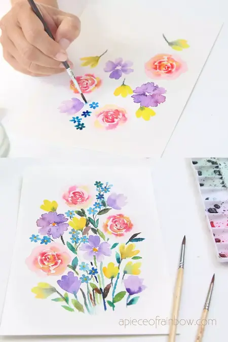 How to Paint Watercolor Flowers