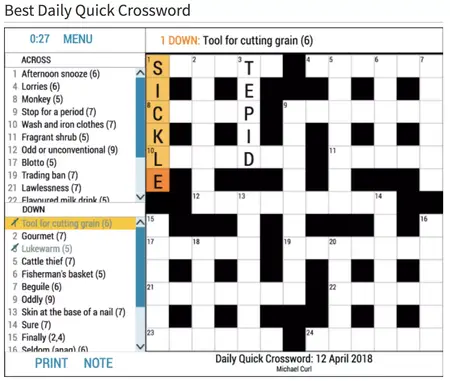 How to Learn to Play Crossword Puzzles